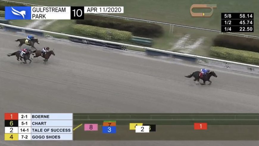 BOERNE win at Gulfstream Park April 11, 2020